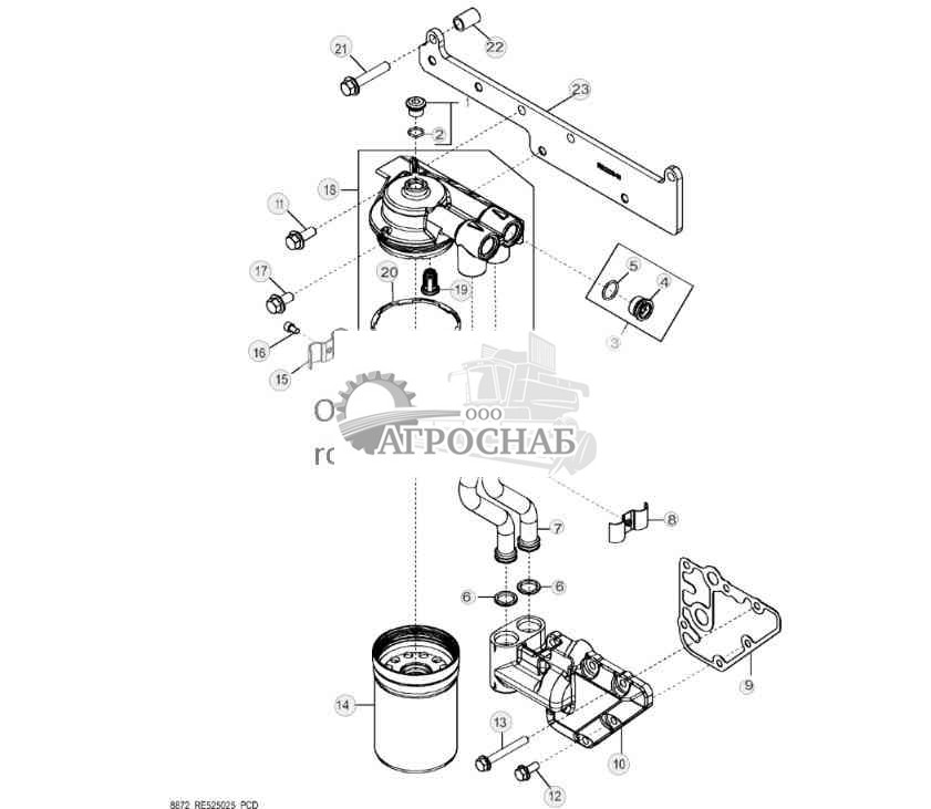 8872 Фильтр моторного масла 